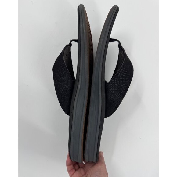 Reef Rover Mens Black Flip Flops Size 17 Comfortable Casual Beach Sandals - Picture 5 of 7